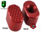 Phase 5 MAGAZINE AR Button Release DIMPLE Style in Black Red Blue Grey - Image 3