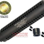 GUNTEC USA AR 223 / 556 CAL AR15 GEN 2 SLIP OVER with Thread Adapter SOCOM STYLE FAKE SUPPRESSOR