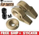 Strike Industries Flip 60 / 90 Degree choice Switch Safety For Milspec Frames Levers in Black Red Blue FDE - Image 5