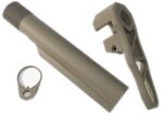Timber Creek Outdoors Minimalist KIT in FDE for AR15 Platform Includes Buffer Tube , Receiver Extension plate stock & QD End plate - Image 2