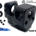 Killer Innovations Comp Compensator Muzzle Brake for 9mm For Glock Gen 4 Black