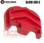 Tyrant Designs Slide End Plate Billet Aluminum Rear cover plate for Glock Gen 5 Cover Black Red Blue Grey Gold Machine Aluminum Sliver - Image 3