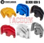 Tyrant Designs Slide End Plate Billet Aluminum Rear cover plate for Glock Gen 5 Cover Black Red Blue Grey Gold Machine Aluminum Sliver