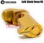 Tyrant Designs Extended Magazine Release Billet Aluminum for S&W Shield Mag Black Red Gold Grey Blue Machined Aluminum - Image 4