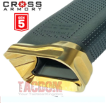 Cross Armory Enhanced Glock 17 - 22 - 34 Gen 5 CNC Aluminum Flared Magwell GOLD "Jewelry Finish" Magazine well - Image 2