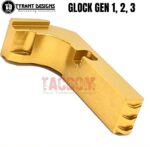 Tyrant Designs Extended Magazine Billet Aluminum Release for Glock GEN 1 2 3 Mag Black Red Gold Grey Blue Machined Aluminum - Image 5
