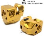Killer Innovations Comp Compensator Muzzle Brake for 9mm For Glock Gen 4 Gold TiN - Image 2
