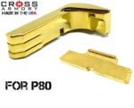 Cross Armory Gold UPGRADE Performance Kit for Polymer80 P80 Extended Slide Lock Magazine Catch