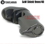 Tyrant Designs Extended Magazine Release Billet Aluminum for S&W Shield Mag Black Red Gold Grey Blue Machined Aluminum - Image 5