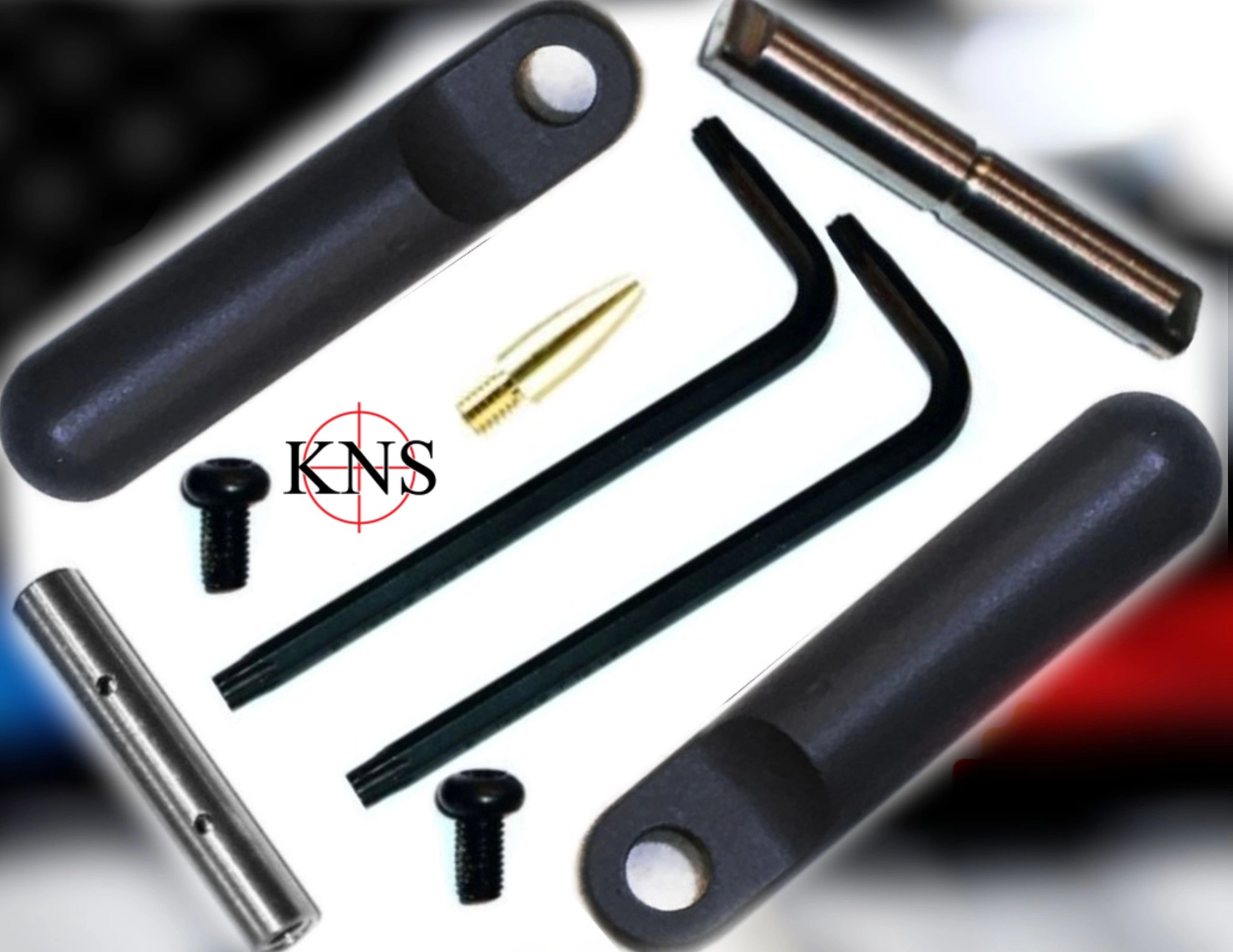 KNS GEN SPIKES Black .154 Anti Rotation Trigger Hammer Pins GEN ST