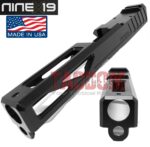 NINEx19 X1 Precision lightweight Slide for Glock 17 GEN 3 - Polymer 80 PF940V2 - 17-4 BILLET Stainless -NITRIDE - USA - Image 2