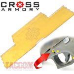 Cross Armory for Glock Gen 1 2 3 4 5 and Polymer80 TiN Gold EXTENDED Slide lock take down lever