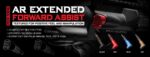 Strike Industries AR Extended Forward Assist Angled Black Red FDE Blue - Image 2