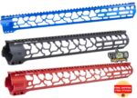 Odin Works RAGNA Hand Guard Forend Rail With Barrel Nut MLOK AR15 223/556/300blk Black Red Blue 15.5" & 17.5"