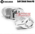 Tyrant Designs Extended Magazine Release Billet Aluminum for S&W Shield Mag Black Red Gold Grey Blue Machined Aluminum - Image 6