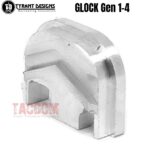 Tyrant Designs Slide End Plate Billet Aluminum Rear Cover plate for Glock Gen 1 2 3 4 Cover Black Red Blue Grey Gold Machine Aluminum Sliver - Image 7