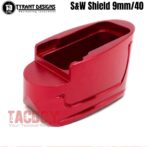 Tyrant Designs +2 Rounds Magazine Extension Base Pad Billet Aluminum for S&W Shield Mag Black Red Gold Grey Blue Machined Aluminum - Image 7