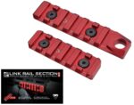 Strike Industries Link Rail Fits MLOK & KEYMOD RED Section 6 or 7 with QD Slots Picatinny for Accessory Mounting slot