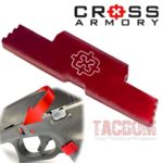 Cross Armory for Glock Gen 1 2 3 4 5 and Polymer80 E-Coat Red EXTENDED Slide lock take down lever