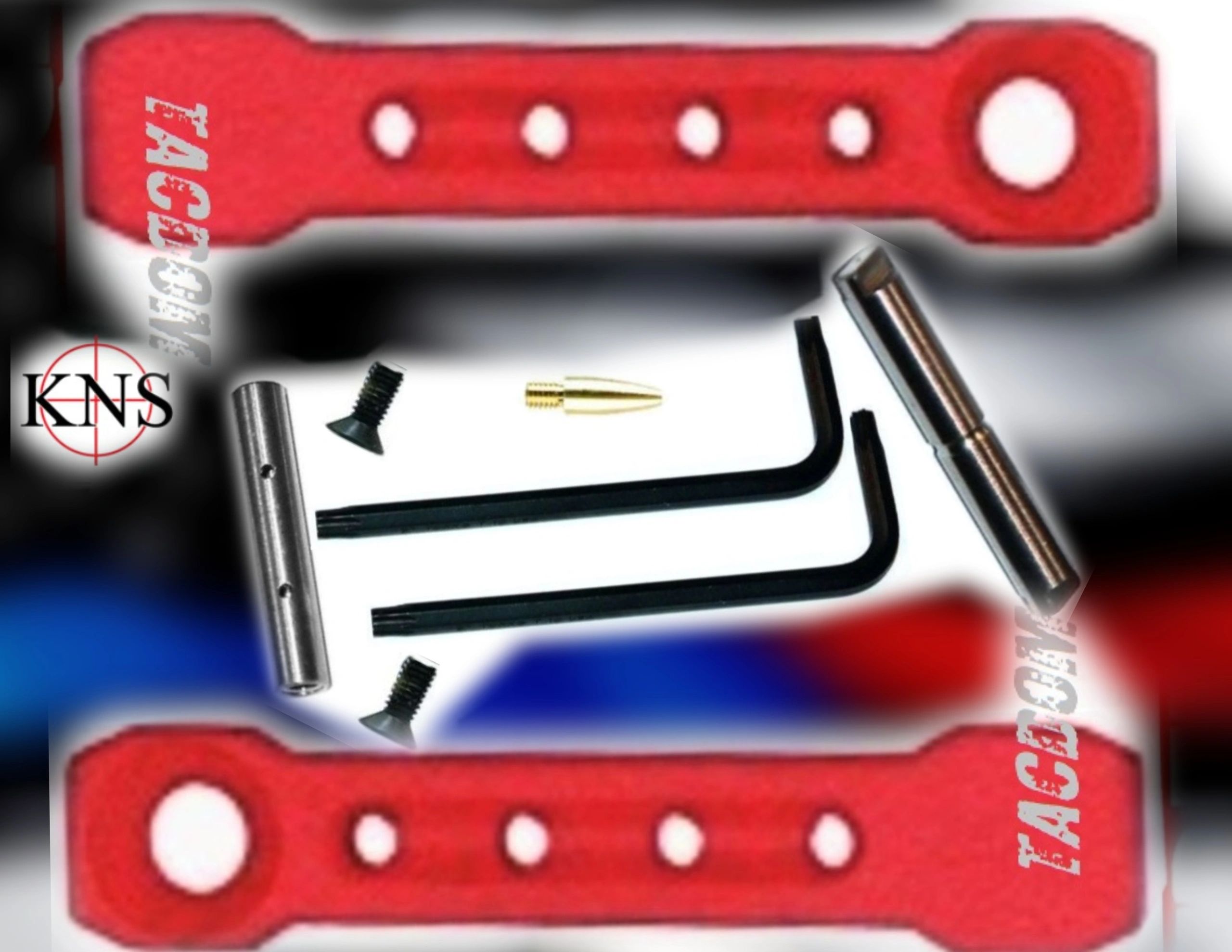 KNS GEN 2 DE 154 Anti Rotation Trigger Hammer Pins “Pill” DARK