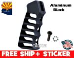 Guntec USA ULTRALIGHT SERIES SKELETONIZED ALUMINUM PISTOL GRIP Black AR15