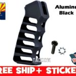 Guntec USA ULTRALIGHT SERIES SKELETONIZED ALUMINUM PISTOL GRIP Black AR15