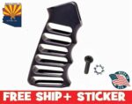 Guntec USA ULTRALIGHT SERIES SKELETONIZED ALUMINUM PISTOL GRIP Black AR15 - Image 3