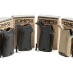 Strike Industries OVERMOLD Rubberized Texture Enhanced Pistol Grip for AR in Black 15 , 20 , 25 Degree Angle & FDE 15 Degree