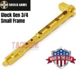 Shield Arms Glock Small Frame Skeletonized Gen 3 / 4 Striker 7-4 stainless steel TiN Gold with Extended Tip