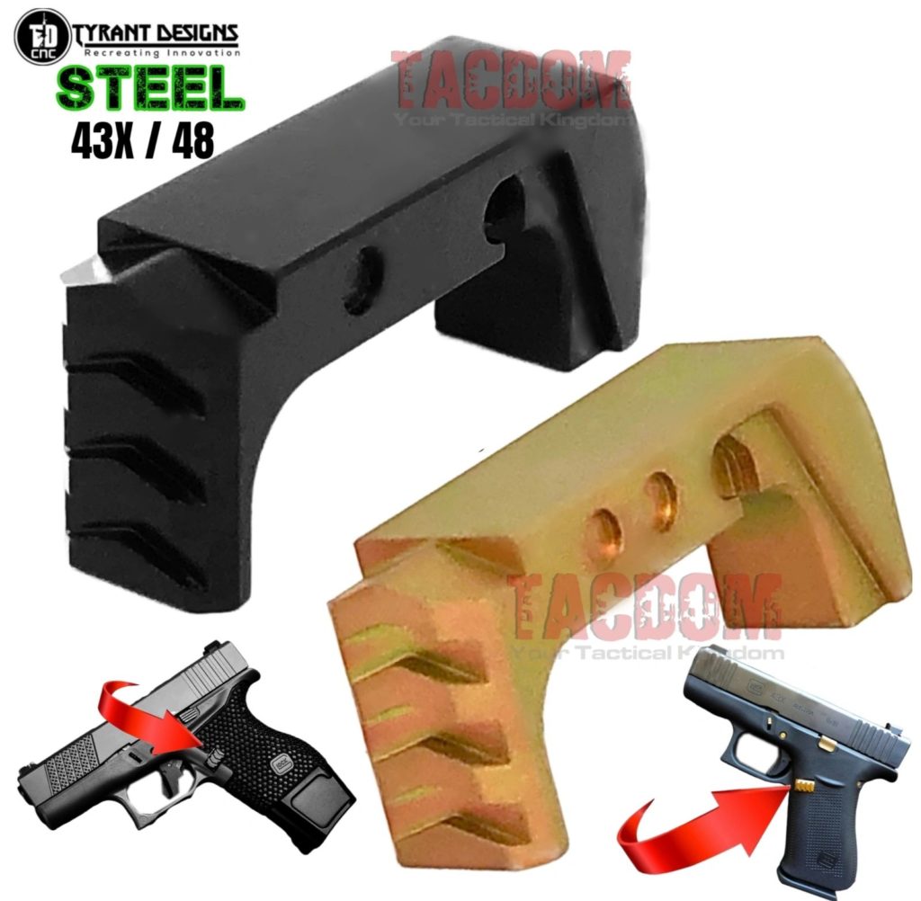 Tyrant Designs Extended Slide Stop Release for Glock 42 43 43X 48 Red ...