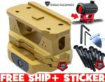 Strike Industries AR REX T1 Riser Mount Red FDE Black Titan Gold for T1 Optics - Image 4