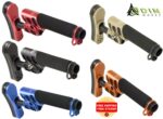 Odin Works ZULU 2.0 Adjustable Stock Kit with Secondary Recoil System Black FDE Blue RED TanOdized AR15