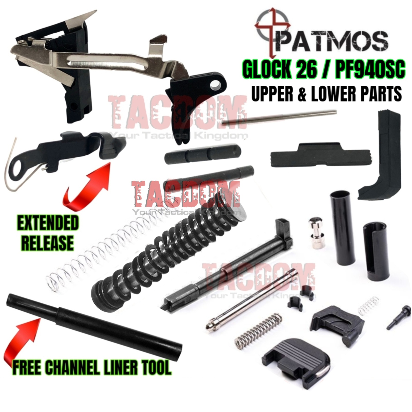 thumbnail image 2 of LVS Polymer 80% Frame Kit For Glock 26 Gen 3 - 9mm Pistol Frame Parts (G26) 2 of 5