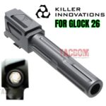 Killer Innovations Velocity Fluted Match Grade Drop-In MDC GRAY GREY Barrel for Glock 26 & PF940SC P80