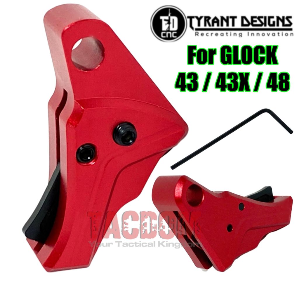 Tyrant Designs I.T.T.S. Drop-In Trigger For Glock 43/43X/48 - Black & Gold