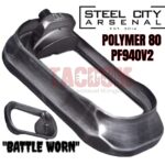 Steel City Arsenal Slim Magwell for Polymer 80 PF940V2 P80 Frame - Battleworn Gray