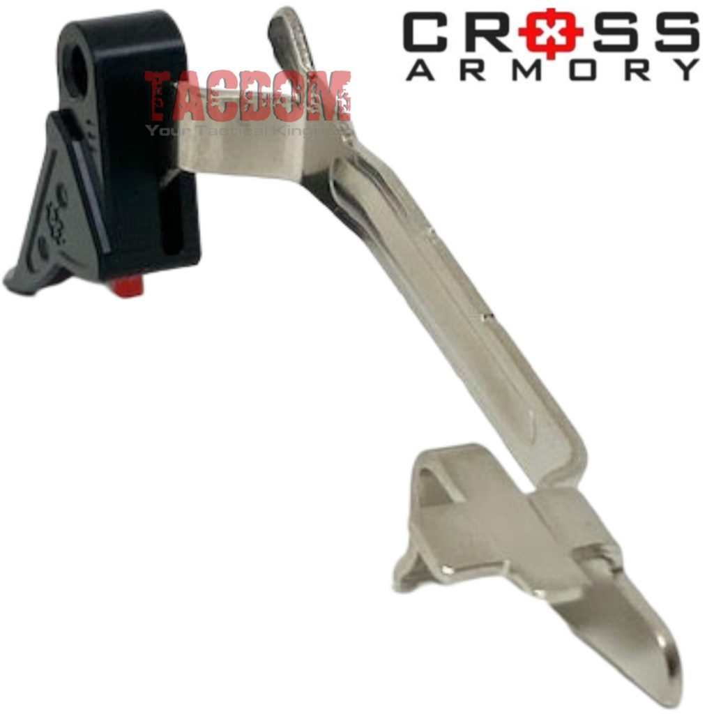 CROSS ARMORY USA Flat Face HYBRID Trigger with ENHANCED BAR for Glock