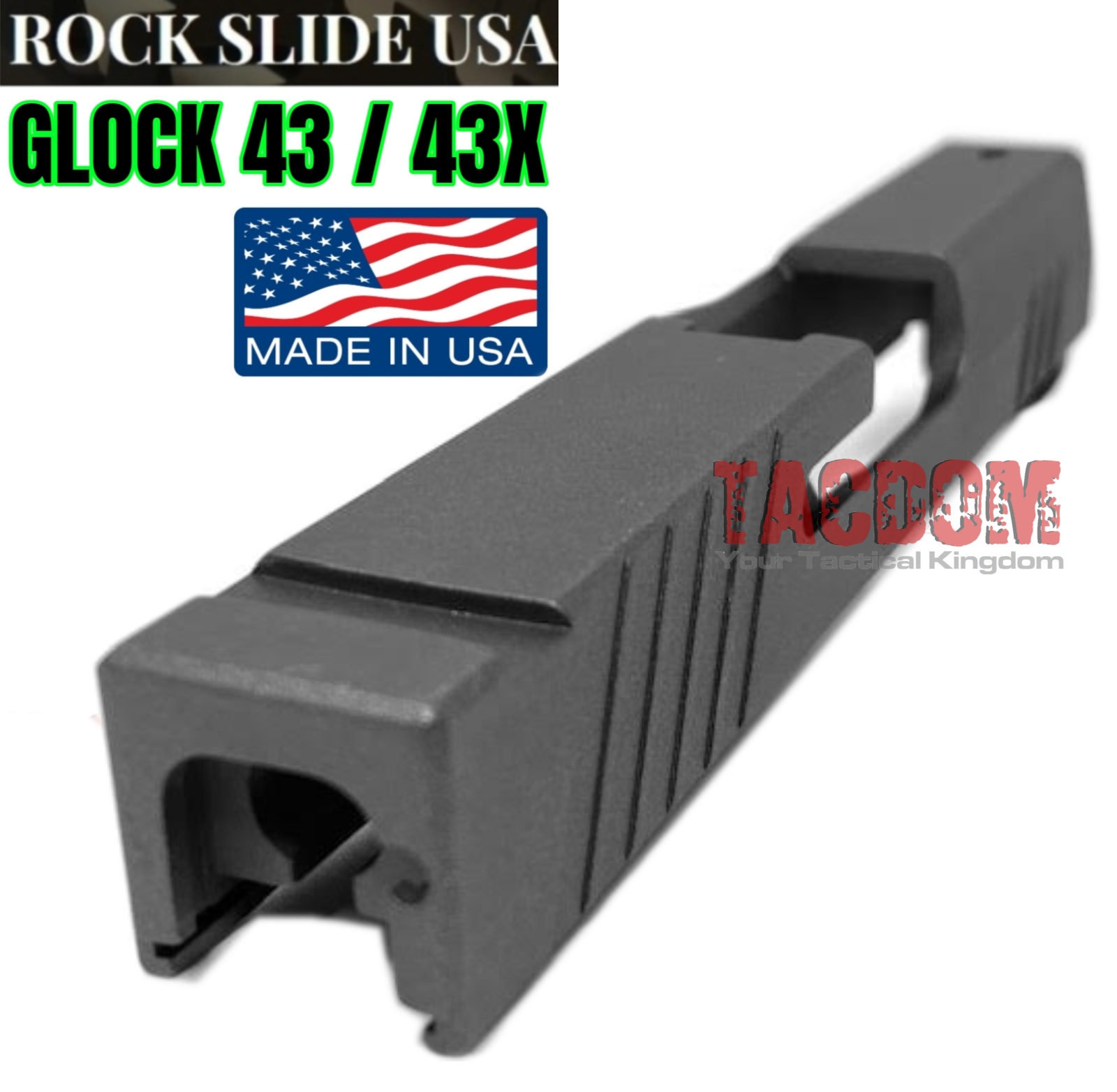 thumbnail image 2 of Rock Slide USA Pistol Upper 9mm For Glock 43 - NEW! (Model RS2SS9 FDE) 2 of 6