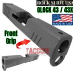 ROCK SLIDE USA RS1 Tungsten Grey Gray Slide for Glock 43 43x - Polymer 80 P80 PF9SS - SS80