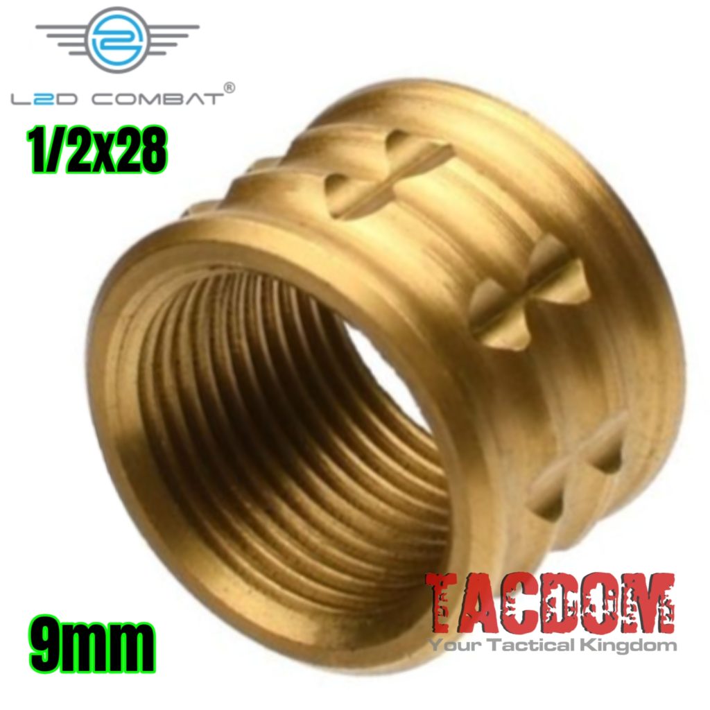 L2D COMBAT Thread Protectors for 9mm Barrels with 1/2×28 Thread Pitch ...