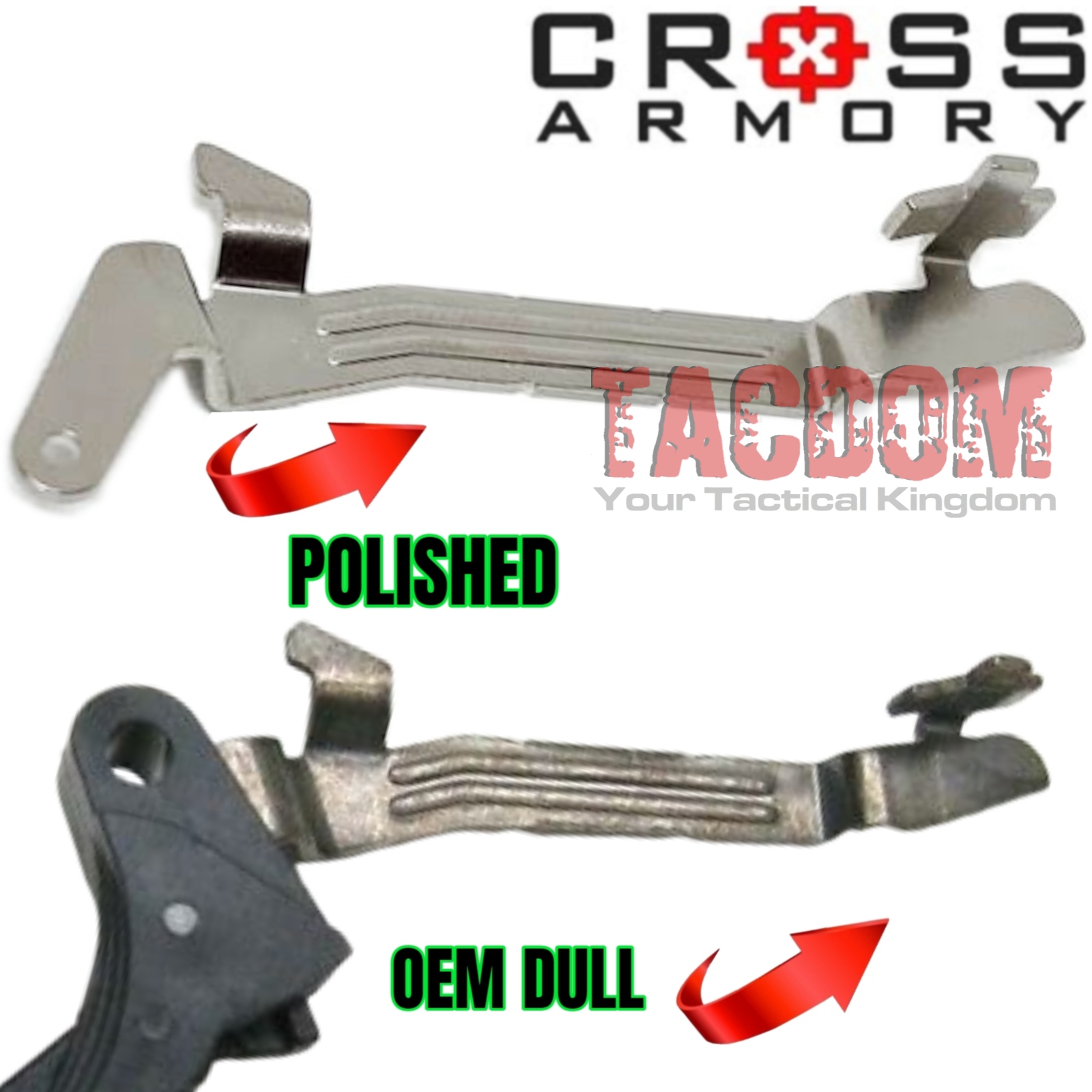 CROSS ARMORY ENHANCED Trigger BAR for Glock 43 43x & P80 Polymer80