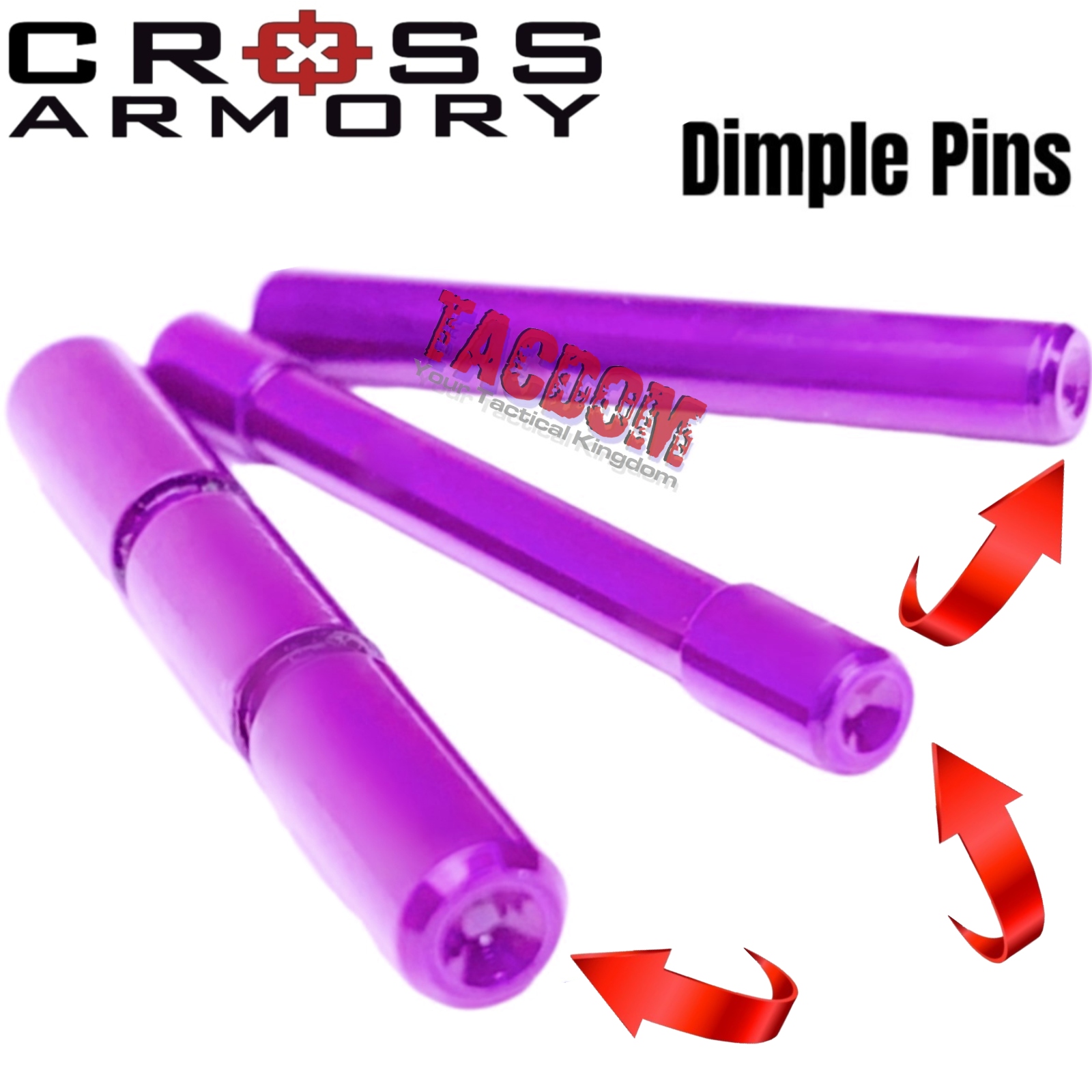 Dimpled 4 Pin Set for P80, Cross Armory Accessories