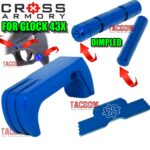 Cross Armory Purple Dimple Pins & Extended Mag Catch For Glock 43X – Slide Lock Kit, 9mm