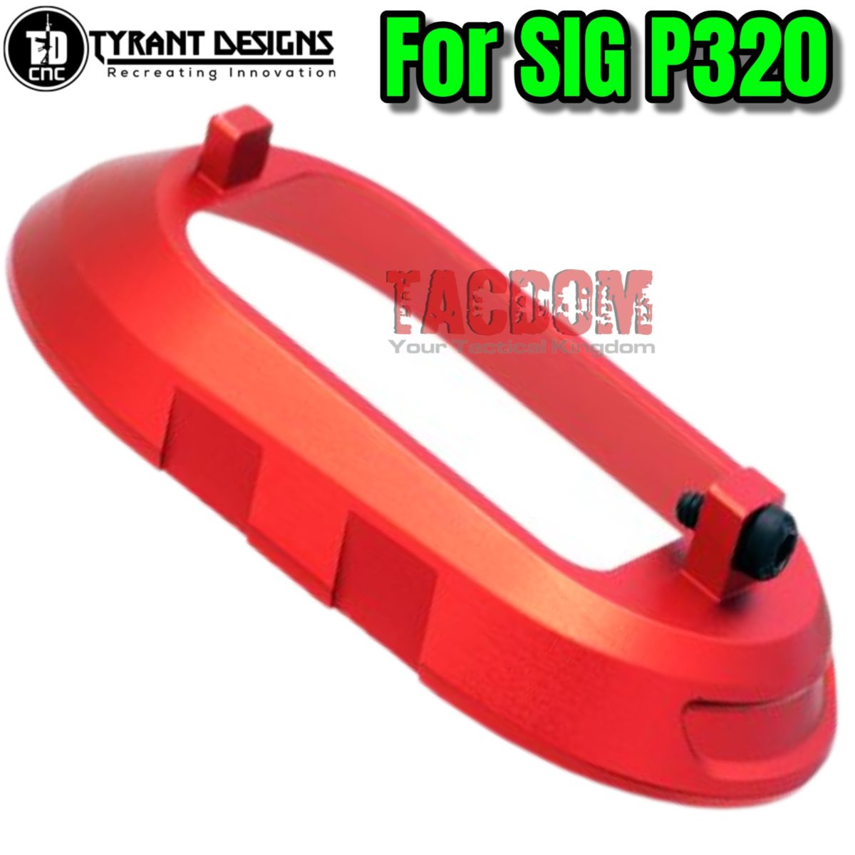TYRANT DESIGNS CNC ALUMINUM FLARED RED MAGWELL for SIG P320 - Image 1