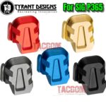 Tyrant Designs Slide End rear cover Plate Billet Aluminum for SIG SAUER P365 Cover Black Red Blue Grey Gold