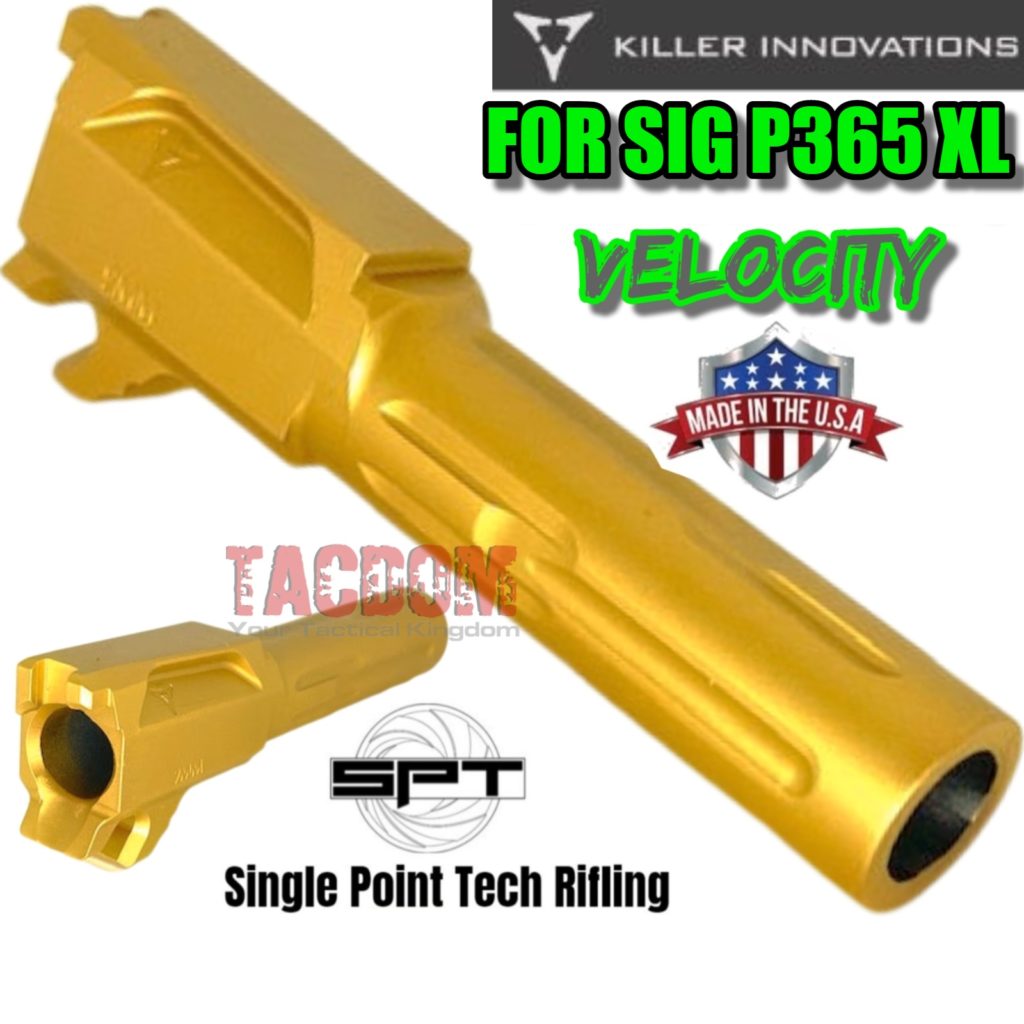 Killer Innovations Velocity Fluted Match Grade barrel For Sig P365XL