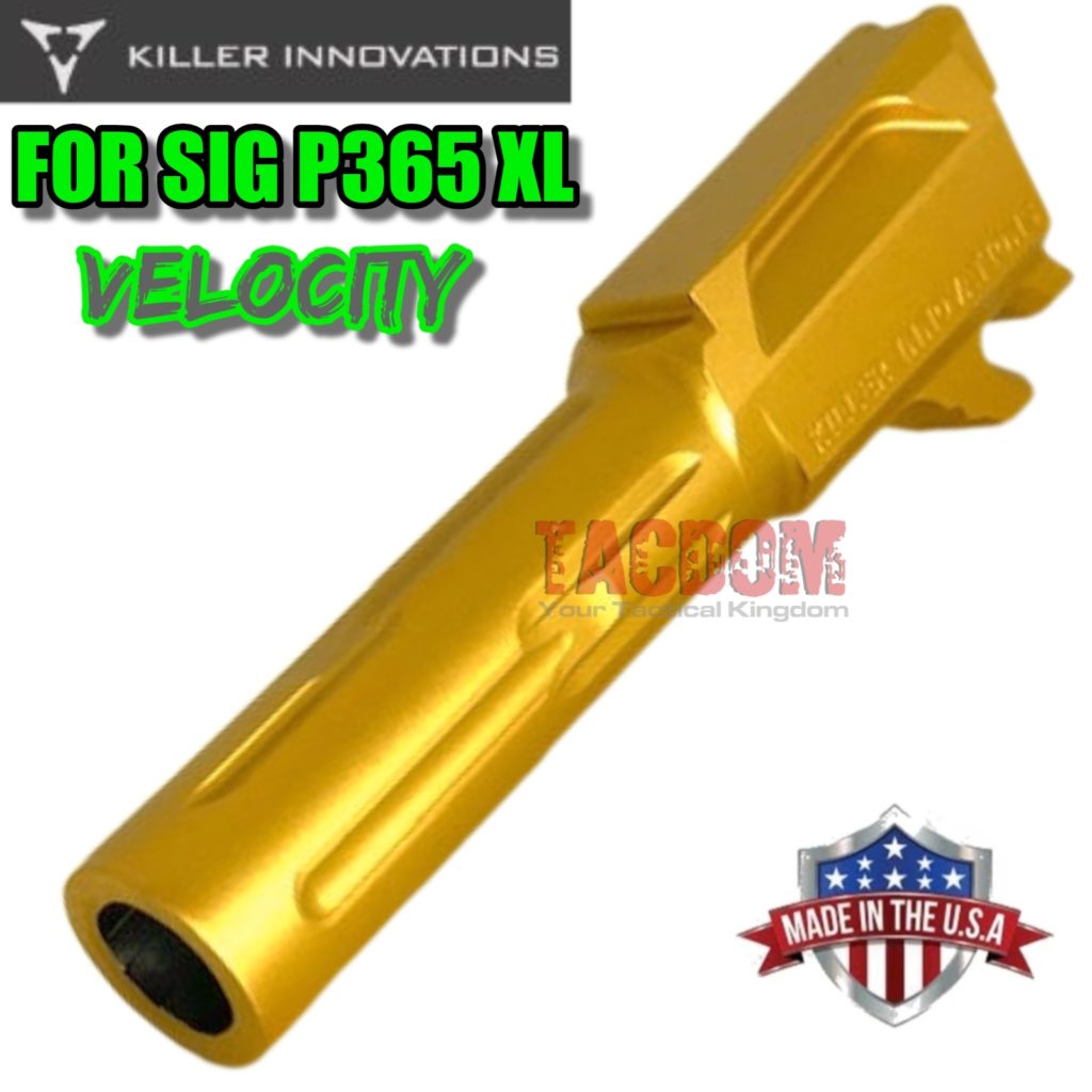Killer Innovations Velocity Fluted Match Grade barrel For Sig P365XL