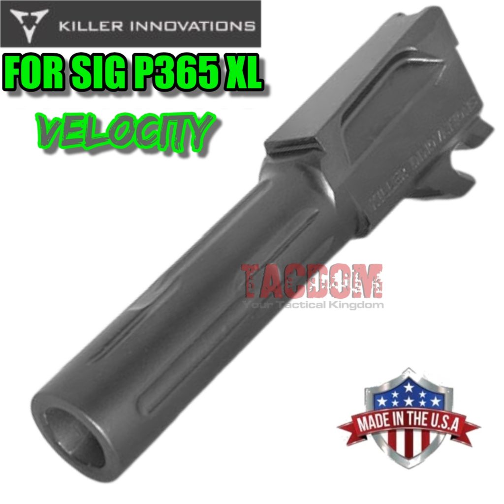 Killer Innovations Velocity Fluted Match Grade barrel For Sig P365XL