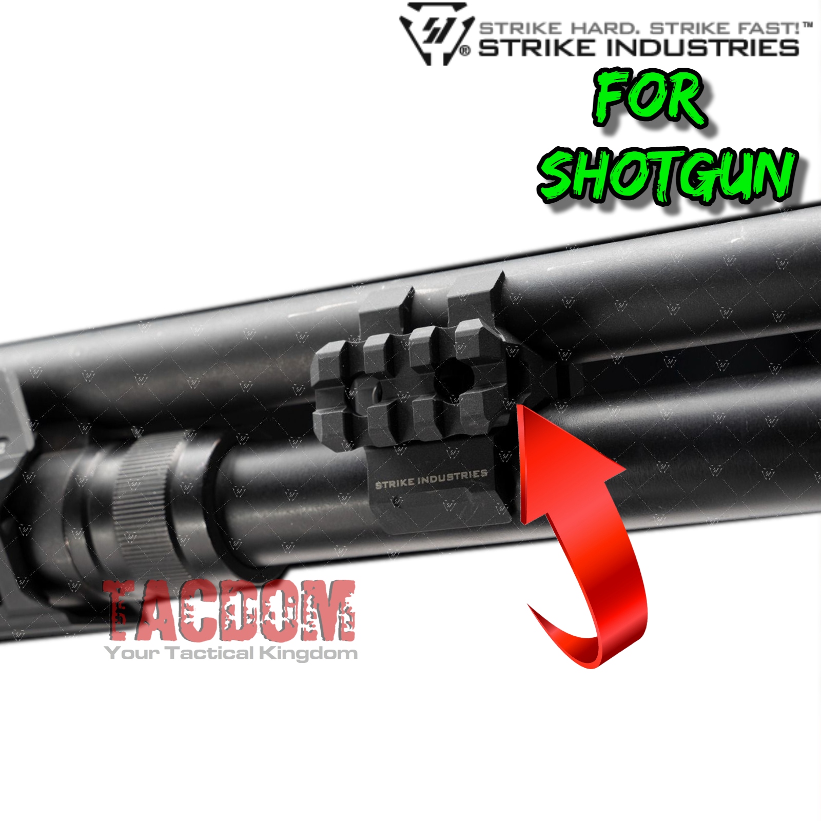thumbnail image 2 of Ohhunt Aluminum Barrel Clamp Flashlight Mount For Mossberg & Remington Shotguns 2 of 5