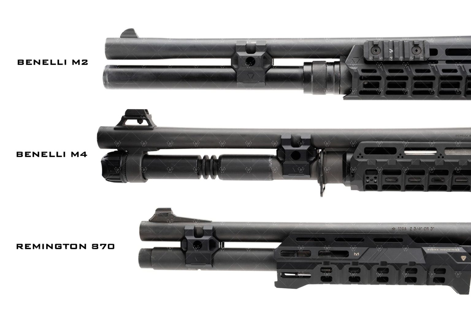 Strike Shotgun Barrel Clamp for 12Gauge 12ga for Remington 870 & Benelli M2 and M4 ANODIZED